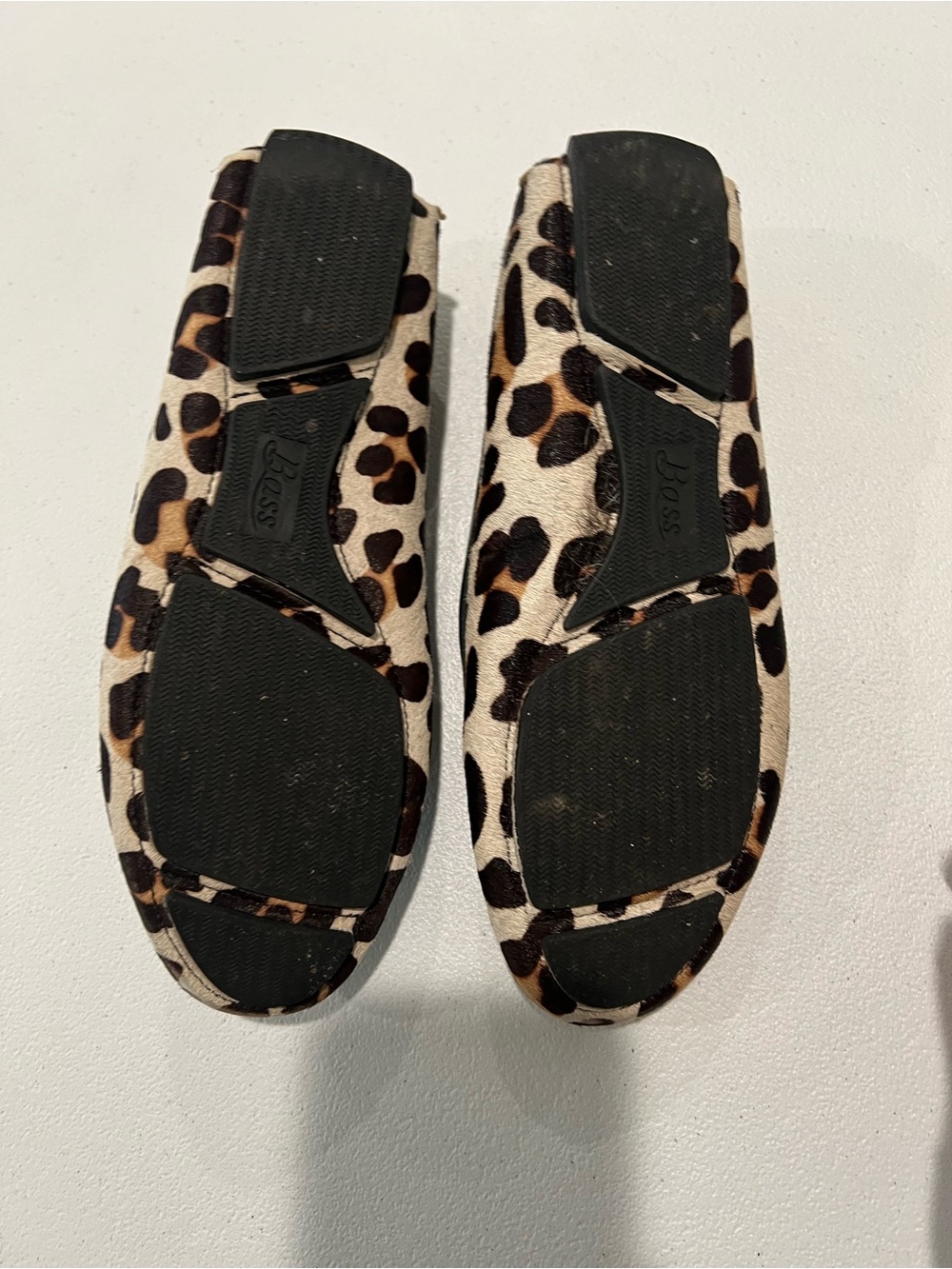 Bass Leopard Print Penny Loafers with Black Trim 8.5 - Picture 4 of 7